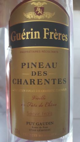 Photo d'une bouteille de Guérin Frères, Pineau des charentes Pineau-des-charentes