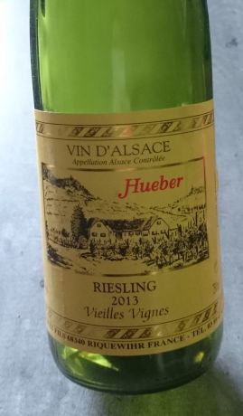 Photo d'une bouteille de Hueber Alsace Riesling
