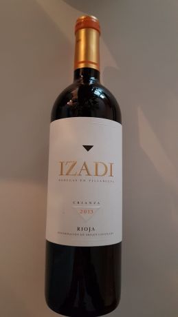 Photo d'une bouteille de Izadi Rioja