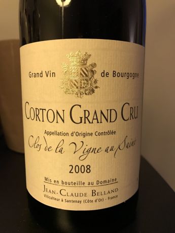 Photo d'une bouteille de Jean-Claude Belland Corton-Grand-Cru