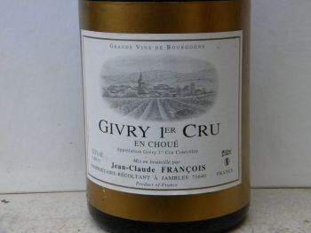 Photo d'une bouteille de Jean-Claude François Givry-Premier-Cru