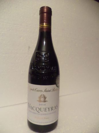 Photo d'une bouteille de L'Esprit Caves Saint Ronain Vacqueyras
