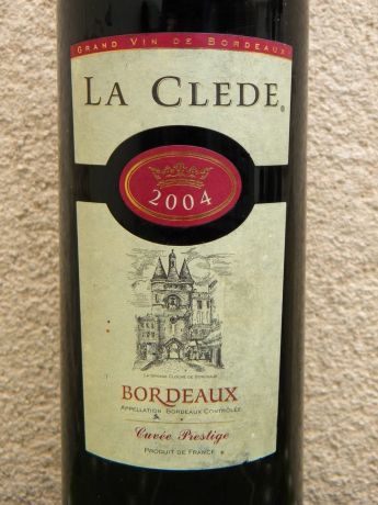 Photo d'une bouteille de La Clède Bordeaux
