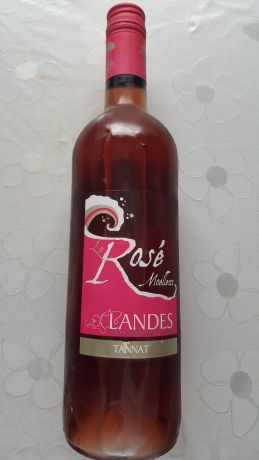 Photo d'une bouteille de Landes, Le Rosé Moelleux, Tannat Vin de Pays des Landes