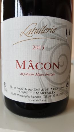 Photo d'une bouteille de Latuilerie, Mâcon Mâcon