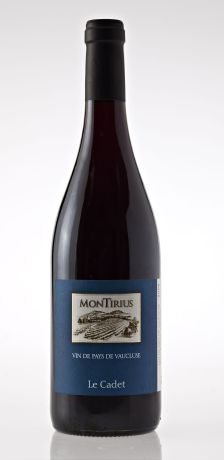 Photo d'une bouteille de Le Cadet de Montirius Vin de pays de Vaucluse