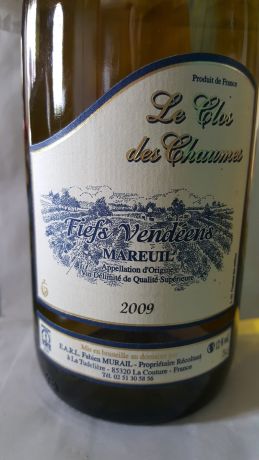 Photo d'une bouteille de Le Clos des Chaumes Fiefs-Vendéens
