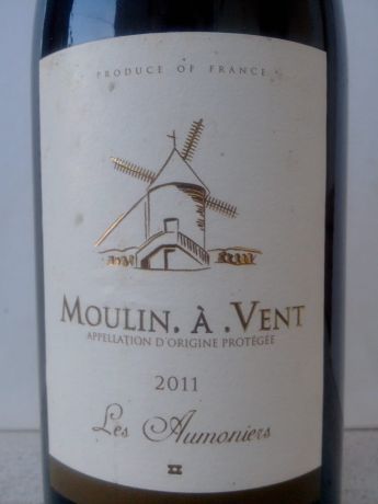 Photo d'une bouteille de Les Aumoniers Moulin-à-Vent