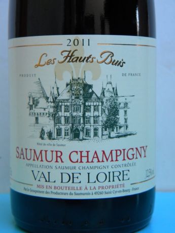 Photo d'une bouteille de Les Hauts Buis Saumur-Champigny