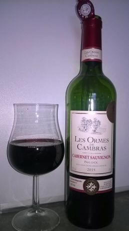 Photo d'une bouteille de Les Ormes de Cambras Vin de pays d'Oc