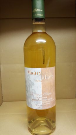 Photo d'une bouteille de Les Vignes d'Elodie Maury Blanc