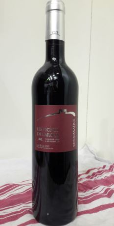 Photo d'une bouteille de Les Vignes de l'Arque Vin de pays d'Oc