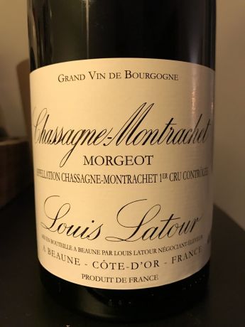 Photo d'une bouteille de Louis Latour, Morgeot Chassagne-Montrachet-Premier-Cru