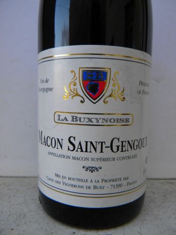 Photo d'une bouteille de La Bruxynoise Mâcon Saint-Gengoux-le-National