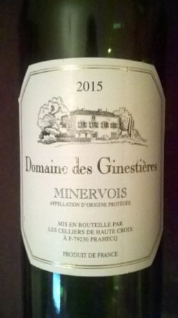 Photo d'une bouteille de Domaine de Ginestieres Minervois