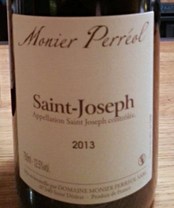 Photo d'une bouteille de Monier Perréol Saint-Joseph
