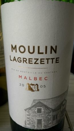 Photo d'une bouteille de Moulin Lagrézette Cahors
