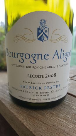 Photo d'une bouteille de Patrick Pestre, Bourgogne Aligoté Bourgogne-Aligoté