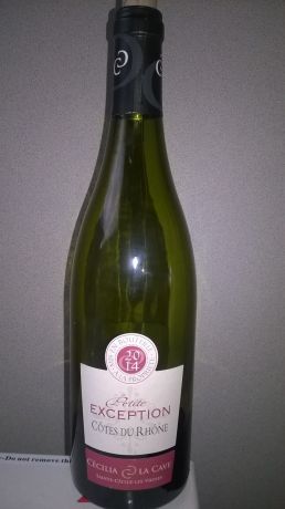 Photo d'une bouteille de Cécilia La Cave Côtes-du-Rhône