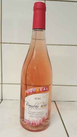 Photo d'une bouteille de Philippe Deschamps, Beaujolais rosé Beaujolais-Nouveau