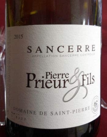 Photo d'une bouteille de Pierre Prieur et Fils Sancerre