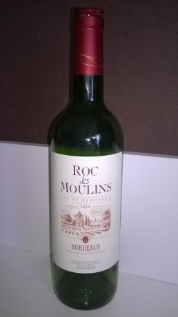 Photo d'une bouteille de Roc des Moulins Bordeaux