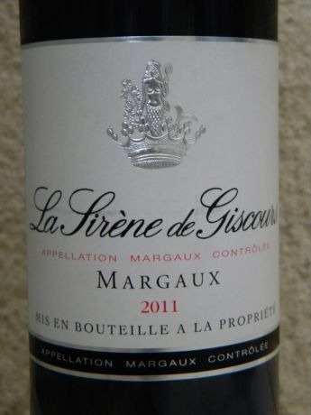 Photo d'une bouteille de Château Giscours Margaux