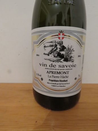 Photo d'une bouteille de La Pierre Hâché Savoie Apremont