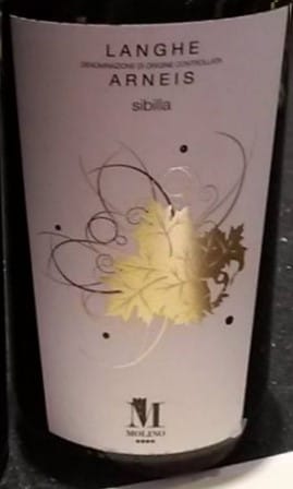 Photo d'une bouteille de Sibilla Langhe Arneis 