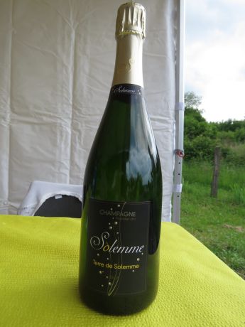 Photo d'une bouteille de Solemme, brut Champagne Premier Cru
