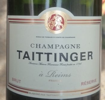 Photo d'une bouteille de Taittinger Champagne