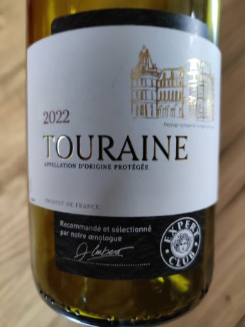 Photo d'une bouteille de Touraine expert club Touraine