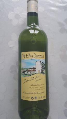 Photo d'une bouteille de Vin de pays charentais, Moulin de la Lande, Blanc Vin de pays Charentais