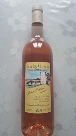 Photo d'une bouteille de Vin de pays charentais, Moulin de la Lande, Rosé Vin de pays Charentais