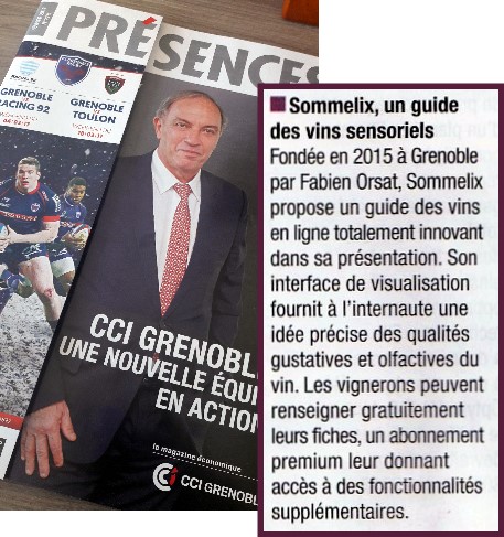 Article dans Presences, magazine de la CCI de Grenoble